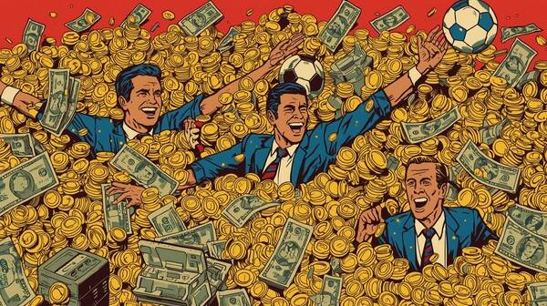 상업주의에 취한 FIFA(사진=챗GPT 생성 이미지)