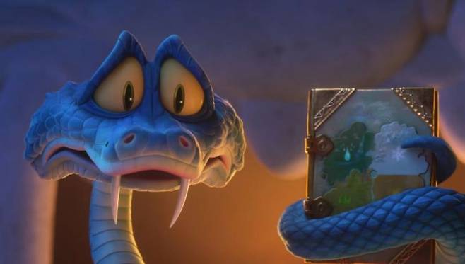 주토피아2에 등장하는 뱀 캐릭터 게리. 디즈니