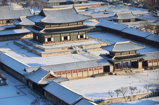 눈 덮인 경복궁 연합뉴스