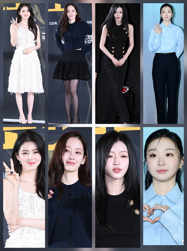 같은 날, 다른 작품과 다른 장소에서 포착된 이들의 얼굴은 우연처럼 닮아 있었다. 사진=김영구 천정환 기자