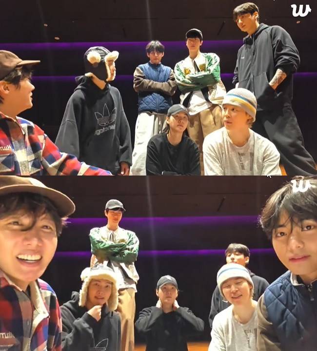 사진=방탄소년단 위버스 라이브 방송 캡처