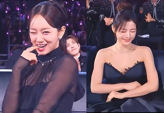 혜리, 김유정. 사진l온라인 커뮤니티 캡처