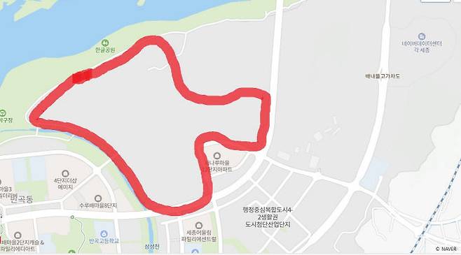 2026년 새롭게 조성을 시작하는 복합캠퍼스 위치도. 사진=네이버 지도 발췌.