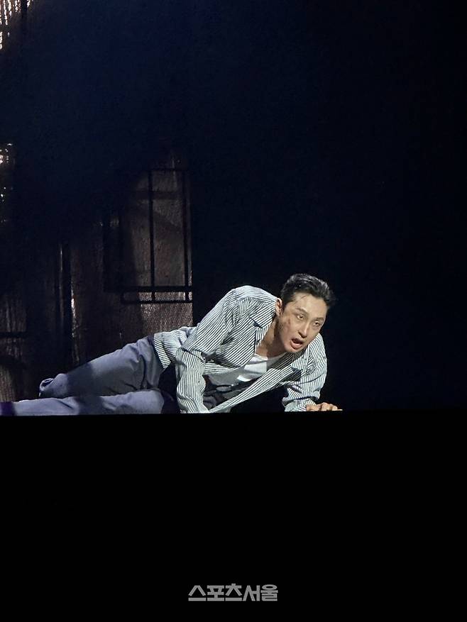 18일 뮤지컬 ‘보니 앤 클라이드’ 프레스콜에서 ‘보니’ 역 배나라가 대표 넘버 ‘지옥을 보여줄게’를 시연하고 있다. 사진 | 표권향 기자 gioia@sportsseoul.com