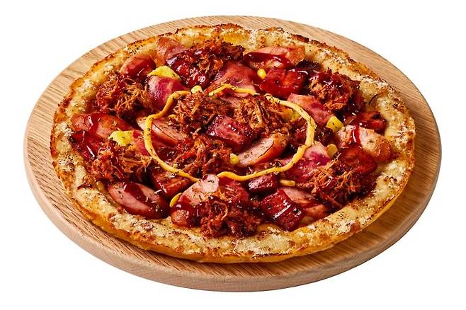 'BBQ 플래터 피자' 제품 이미지.ⓒ맘스피자