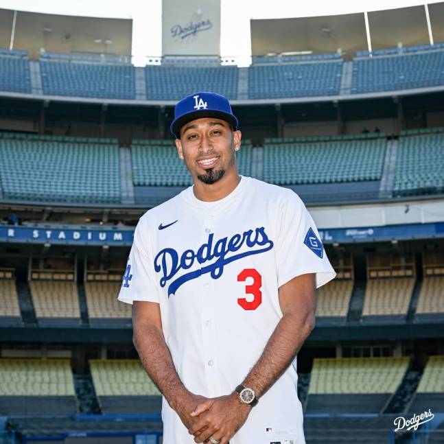 최근 다저스와 계약을 맺은 에드윈 디아즈. /사진=LA 다저스 공식 SNS