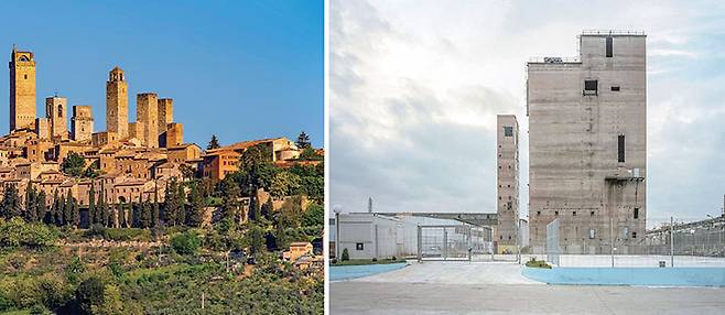 (왼쪽) 산지미냐노 풍경. (오른쪽) 산지미냐노 리히텐베르크. /사진  Discover Italy·bplus.xyz