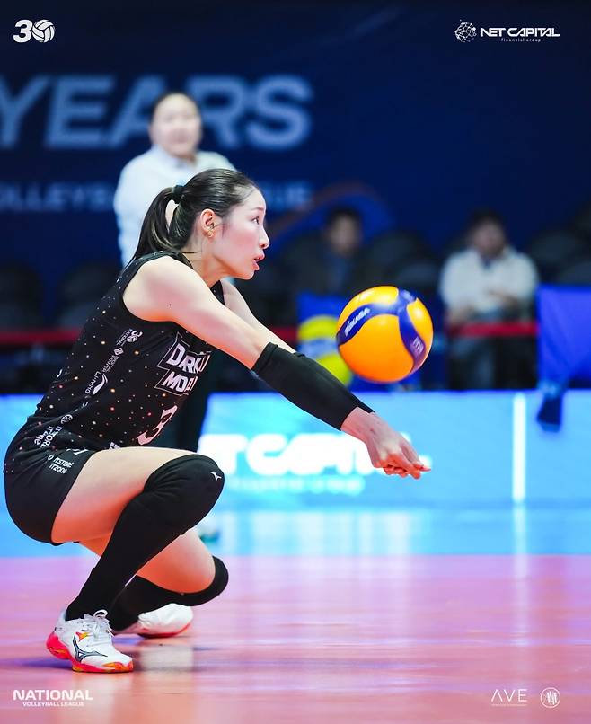 최근 몽골 프리미어리그 다르한 모글스 소속으로 활약하던 모습. 사진=팀큐브 제공