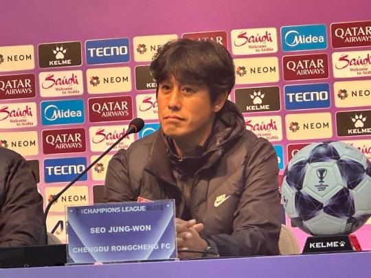 ACLE서 FC서울과 경기 앞둔 청두 서정원 감독. 사진[연합뉴스]