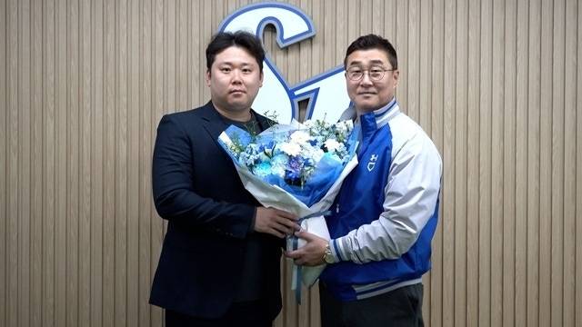 삼성과 동행을 이어가게 된 우완 이승현. 사진=삼성 제공