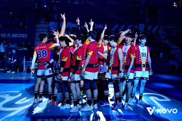 승리한 대한항공./KOVO