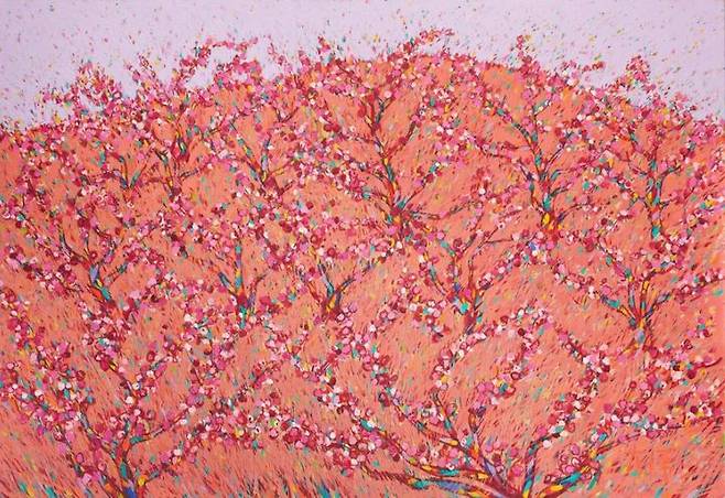 이대원, 농원, 1983, 캔버스에 유화 물감, 112×162cm, 국립현대미술관 소장 *재판매 및 DB 금지