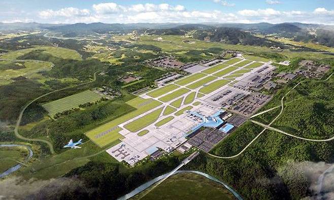 대구경북 통합 신공항 조감도. 국토교통부 제공