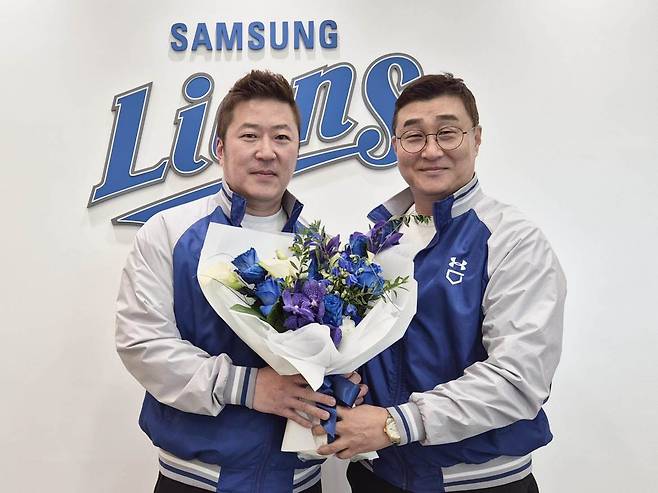 KIA에서 삼성으로 돌아간 최형우.  삼성 라이온즈 제공