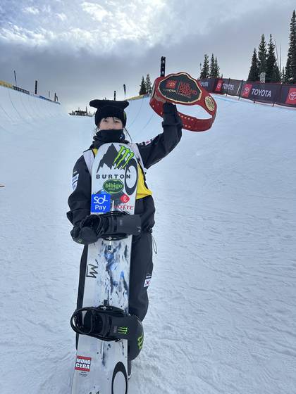 2주 연속 월드컵 정상에 오른 최가온. 사진 올댓스포츠