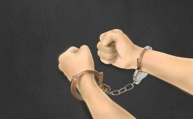 ▲ 경찰 검거. 일러스트/한규빛