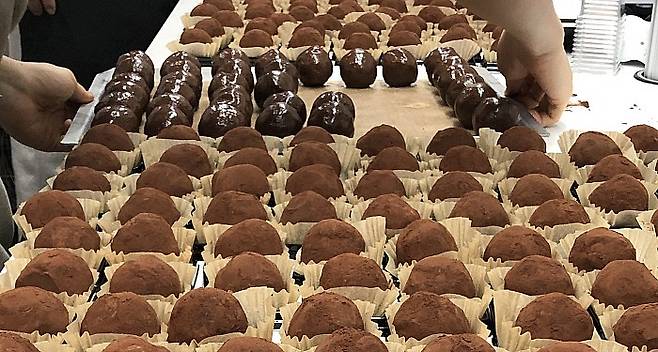 광주 북구 케주베이커리에서 판매되고 있는 두바이쫀득모찌