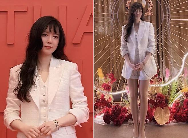 배우 구혜선이 태국 방콕에서 개최된 '2025 태국 올해의 헤드라인 인물 시상식'에서 '아시아를 빛낸 예술가상' 부문 트로피를 받았다. 사진=구혜선 인스타그램