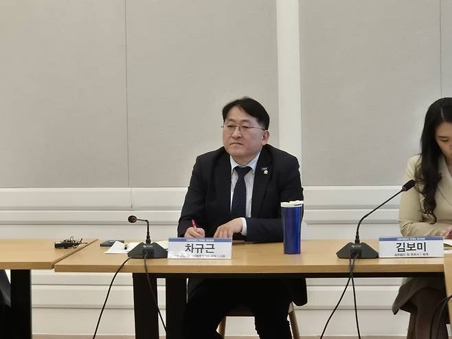 차규근 조국혁신당 의원이 2025년 12월9일 ‘산불특별법의 한계와 개선 방향’을 주제로 열린 국회토론회에 참석했다. 차규근 제공