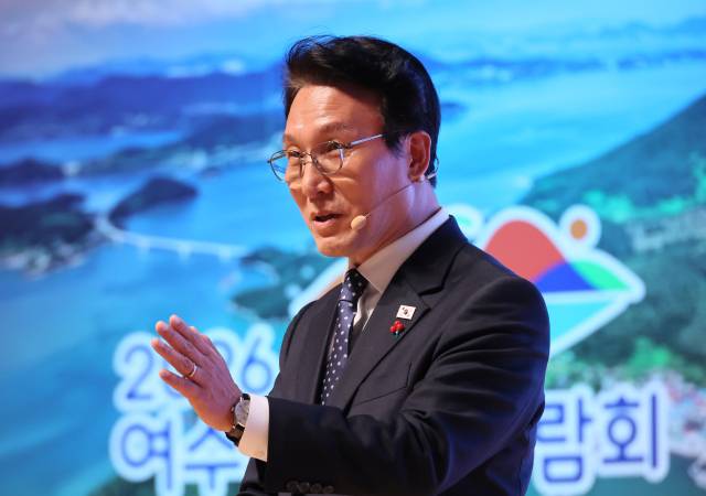 ▲김민석 국무총리가 20일 전남 무안군 전남도청에서 열린 K-국정설명회에서 발언하고 있다. ⓒ연합뉴스