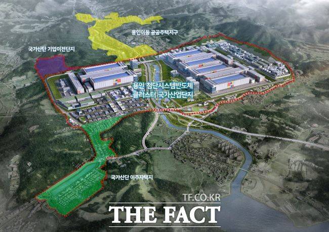 용인 첨단시스템반도체 국가산업단지 조감도 /용인시