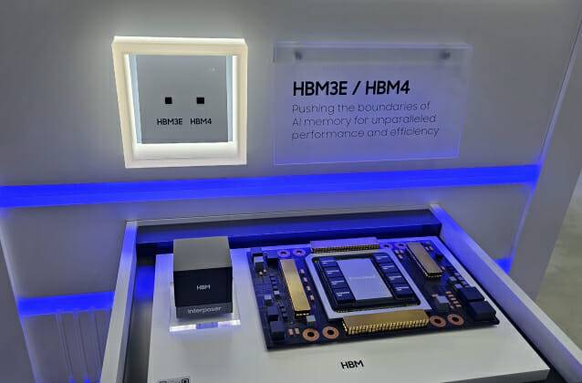 삼성전자의 HBM3E 및 HBM4(사진=장경윤 기자)