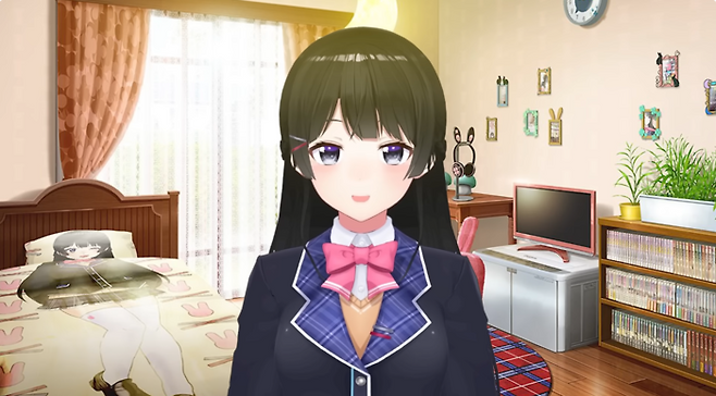 일본 버츄얼 유튜버 프로젝트 기획사 애니컬러의 버츄얼 유튜버. <츠키노 미토 유튜브 갈무리>