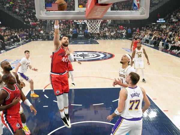 클리퍼스 센터 이비차 주바치가 부상을 입었다. 사진= Kirby Lee-Imagn Images= 연합뉴스 제공