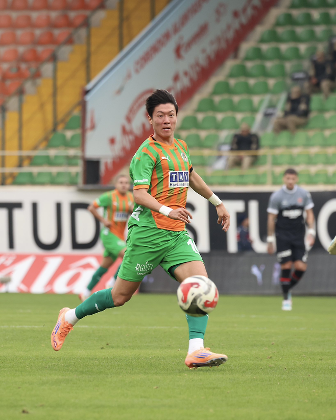 21일 리그 경기에서 시즌 3호골을 터뜨린 황의조. 알란야스포르 SNS