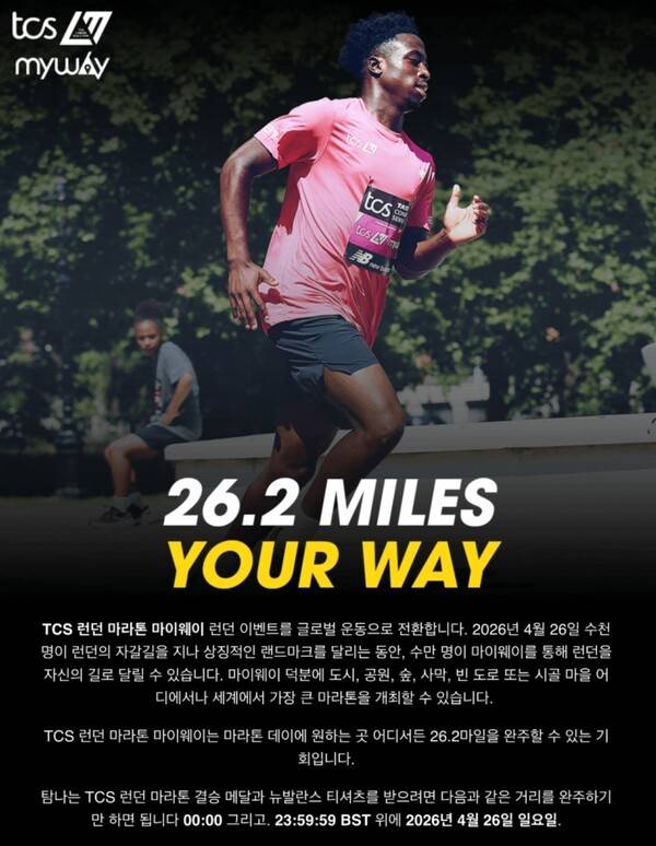 사진=TCS 런던 마라톤.