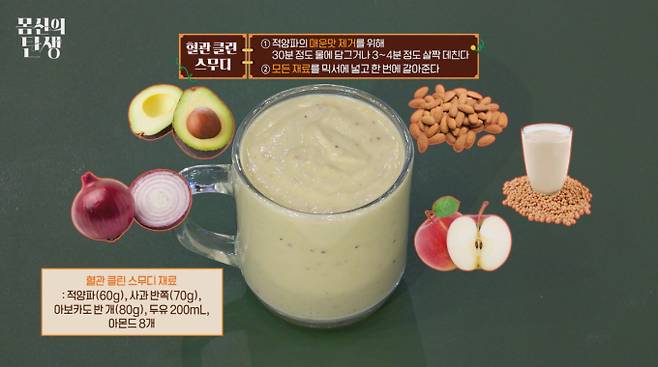 ‘몸신의 탄생’ 혈관 클린 스무디 레시피 (제공: 채널A)
