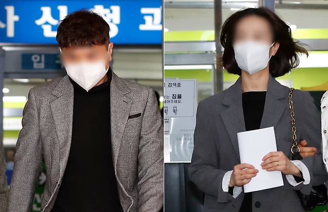 방송인 박수홍씨 출연료 등 61억원을 횡령한 혐의로 재판에 넘겨진 박씨 형 부부가 지난해 2월14일 서울 마포구 서울서부지방법원에서 1심 선고 공판을 마친 뒤 법원을 나서고 있다. /사진=뉴스1