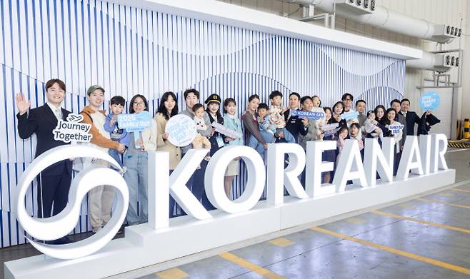 대한항공이 지난5월 서울 강서구 본사 격납고, 부산 테크센터 격납고를 개방해 대한항공 및 아시아나항공 임직원과 가족을 초청하는 '2025 패밀리데이' 행사를 개최했다. /사진=대한항공