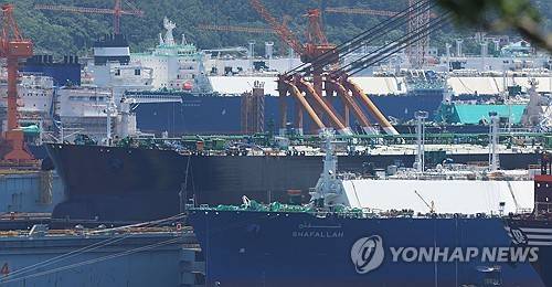 거제 선박 건조 사업장 [연합뉴스 자료사진]