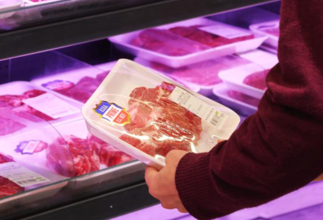 마트 정육코너에 진열되어 있는 미국산 소고기, 연합뉴스