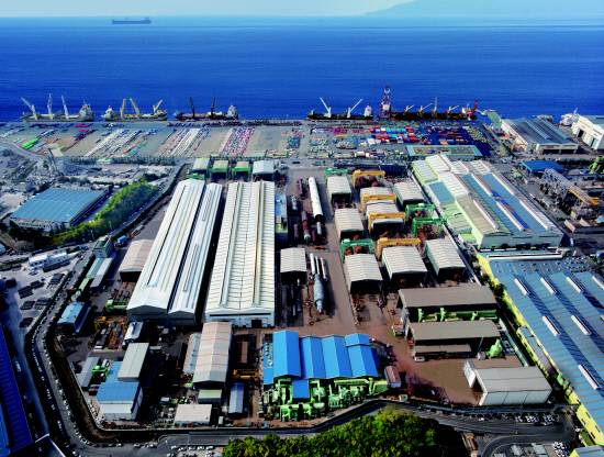 글로벌 에너지·발전 플랜트 핵심 장비를 생산하는 창원 범한메카텍 본사(1공장) 전경.