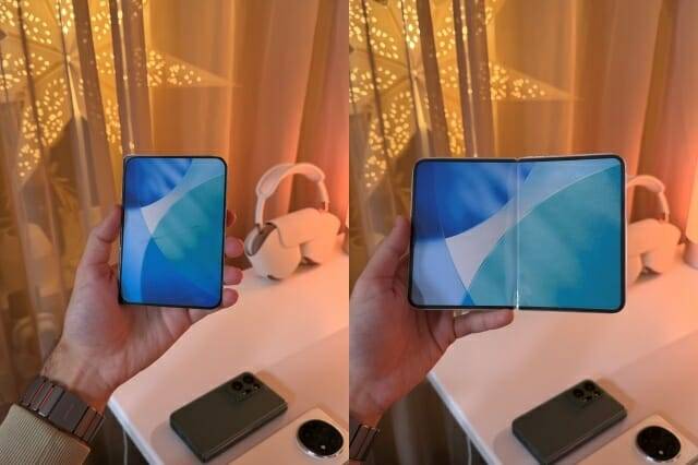 콘텐츠 제작자 벤 게스킨이 제작한 아이폰 폴드 모형 (사진=엑스 @BenGeskin)