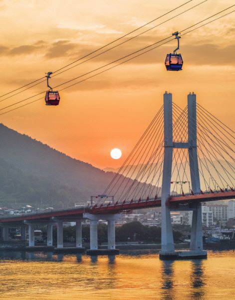 사천 케이블카 일출