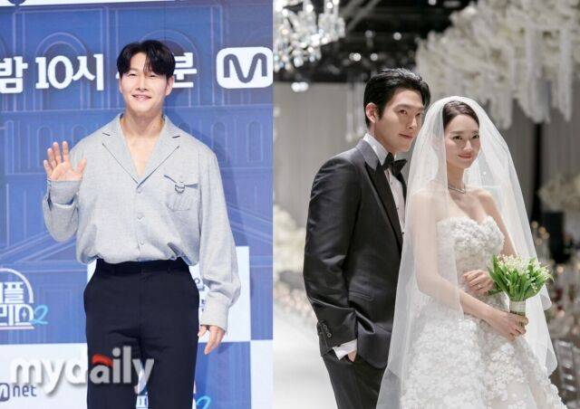 왼쪽부터 가수 김종국, 배우 김우빈·신민아 부부 / 마이데일리 및 에이엠엔터테인먼트