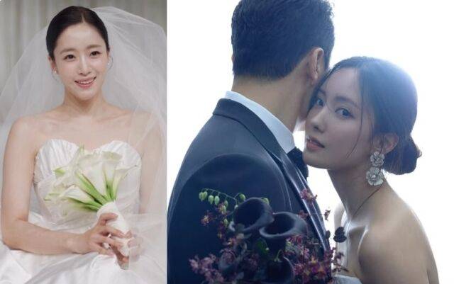 티아라 멤버 함은정(왼쪽), 효민의 웨딩 화보 / 각 인스타그램