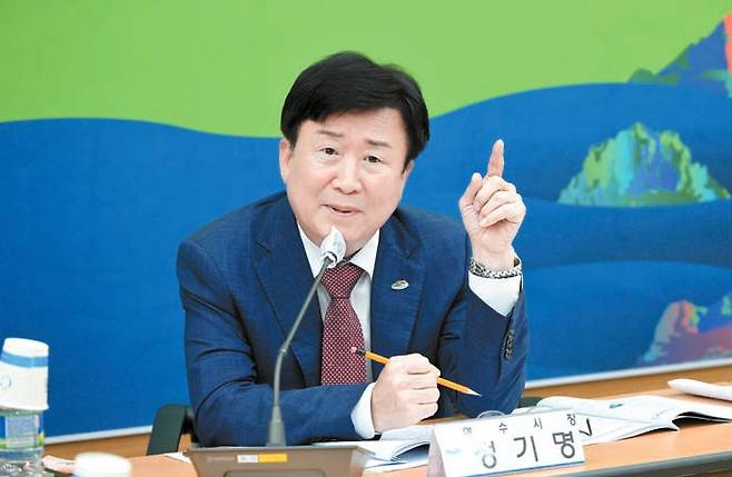 정기명 공동조직위원장은 2026여수세계섬박람회가 기후위기 극복과 지속가능한 개발을 위한 기회가 될 것이라고 말했다. [사진 섬박람회조직위]