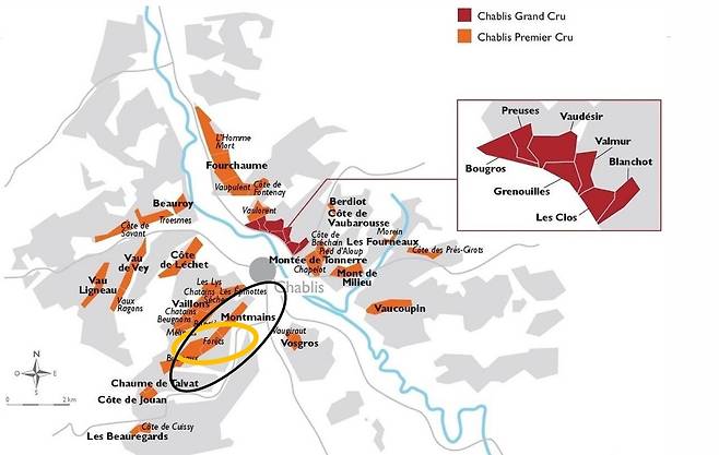 프리미에 크뤼 좌안 몽맹.&nbsp; 부르고뉴와인협회