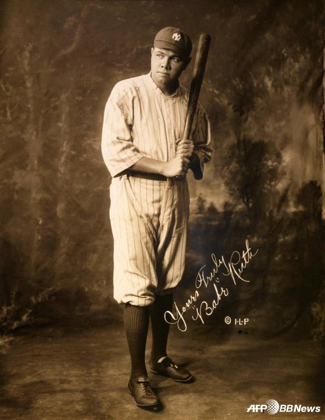 역대 최고 선수로 꼽힌 베이브 루스. /AFPBBNews=뉴스1