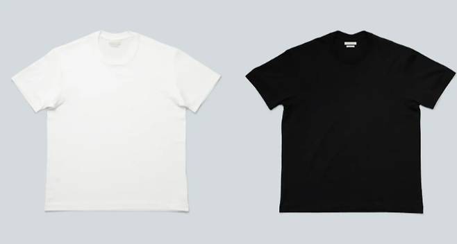 지난달 스파이버가 처음으로 공식 출시한 옷 'Tee 001'. 회사는 면 93%, 브루드 프로틴 7% 비율로 만들어졌다고 설명한다.