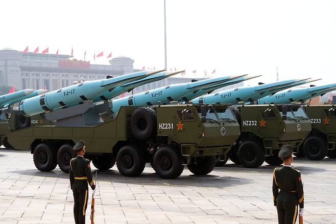 중국 극초음속 대함미사일 YJ-17. GETTYIMAGES