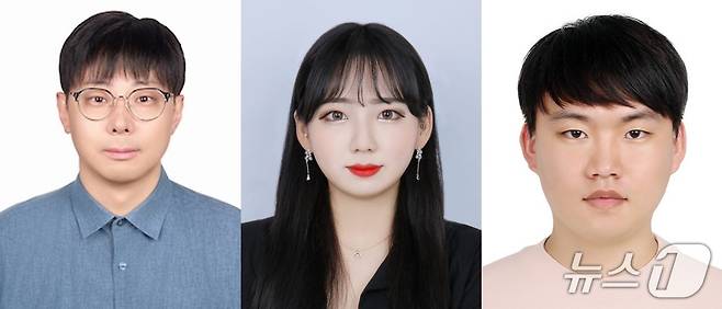 왼쪽부터 UNIST(울산과학기술원) 인공지능대학원 김태환 교수·김채리 연구원(제1저자)·배재연 연구원(제1저자)(울산과학기술원 제공)