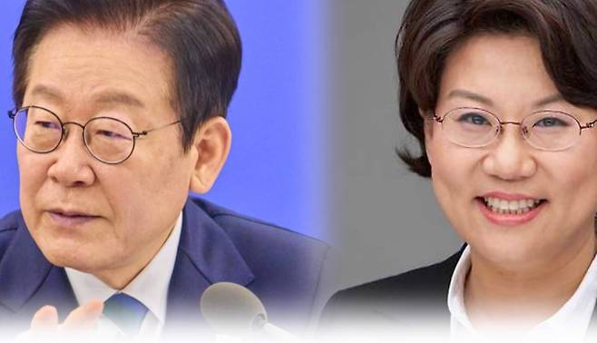 이재명 대통령(왼쪽), 이혜훈 전 의원.