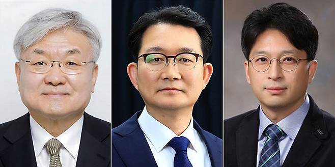 국가과학기술자문회의 부의장에 이경수 인애이블퓨전 의장(왼쪽부터), 농림축산식품부 차관에 김종구 전 농식품부 식량정책실장, 국토교통부 제2차관에 홍지선 남양주시 부시장. 연합뉴스