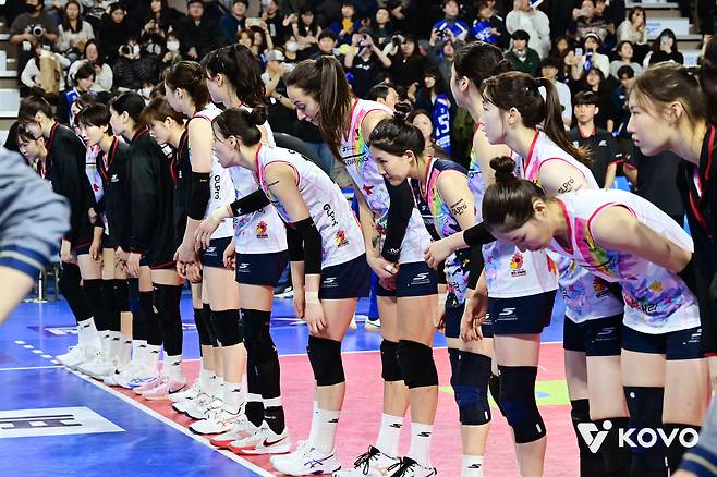 최하위에 처진 정관장. (KOVO 제공)