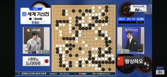 왕싱하오 9단이 세계기선전 결승에 선착했다. 사진[연합뉴스]